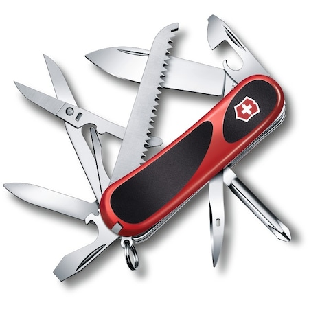 Swiss Army Brands 2024 Victorinox 2.4913.Cus2 Evolution Grip 18 Red / Black 85Mm VIC-2.4913.C-X2